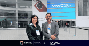 SMS C3ntro global team at MWC 2026